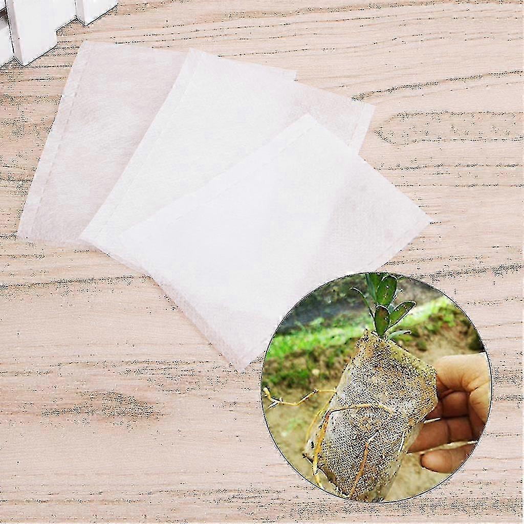 WXH100pcs Nursery Pots Seedling-raising Bags Fabrics Garden Nursery Bags Supplies