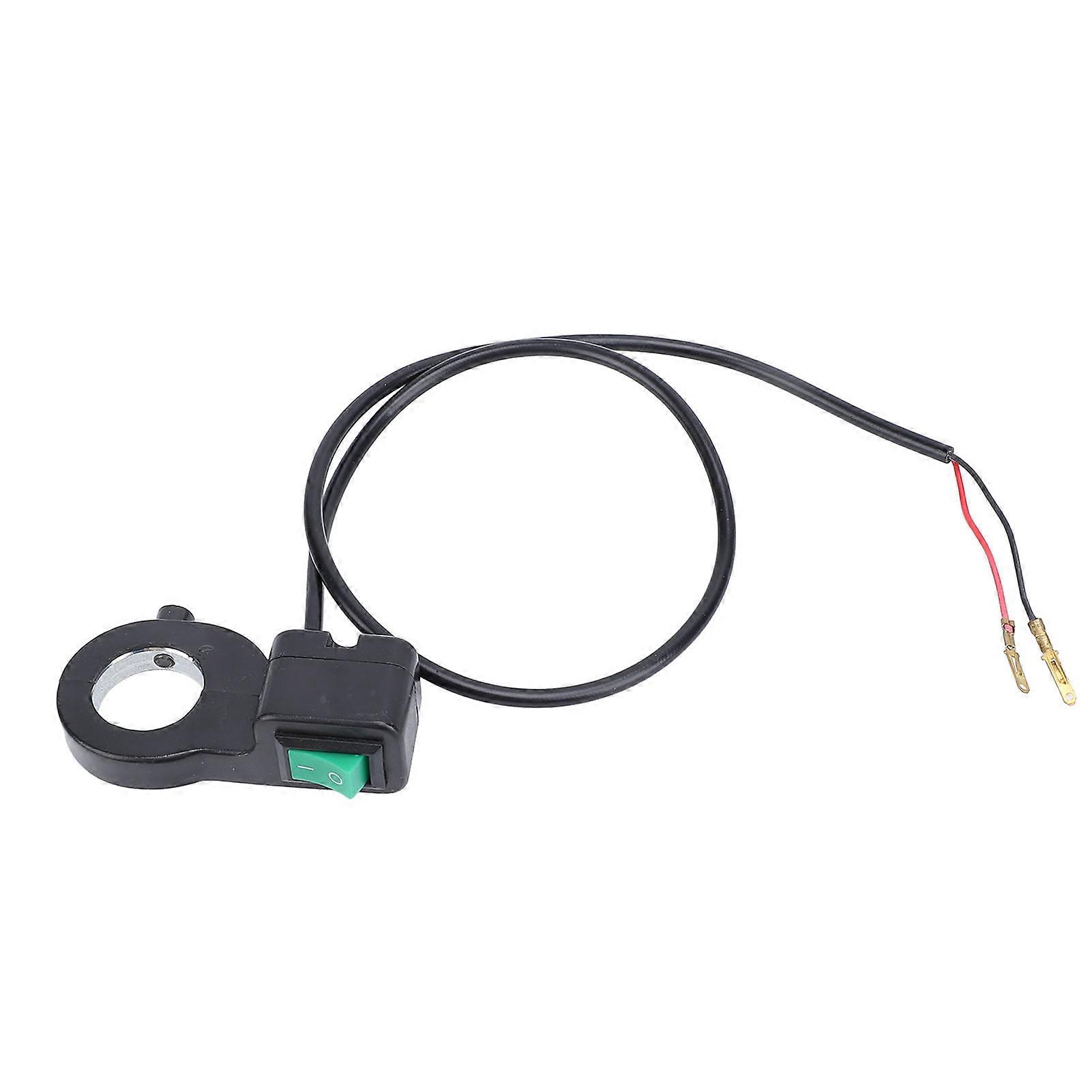 Handlebar Light Switch 22mm 2 Wire Push Button On Off Light Switch for Motorcycle Bike ATV UTV Scooters
