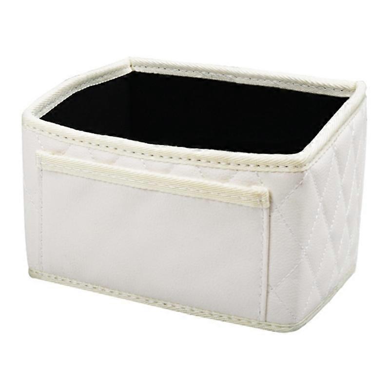 Multi-function Auto Interior Organizer PU Leather Car Armrest Storage Box Cellphone Tissue Holder