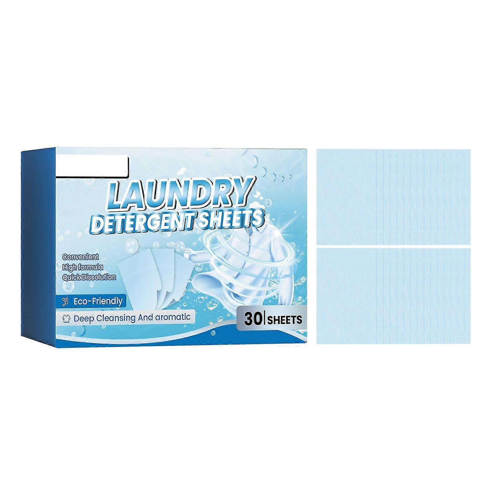 Portable Clothes Detergents Sheet Deep Cleansing Laundry Stain Removal Sheet for Clothing