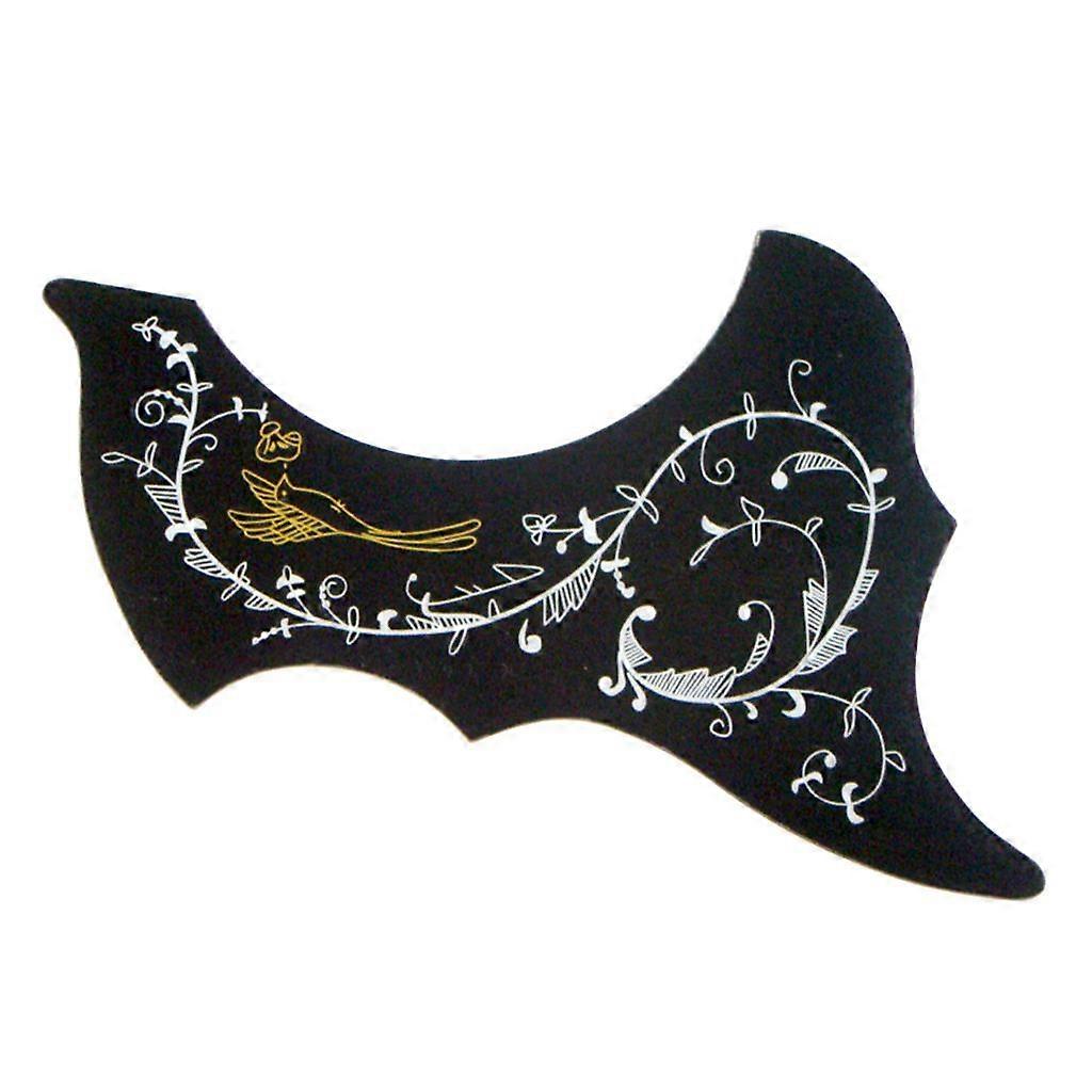 Pickguard Scratch Etched PVC Sticker for Guitar Flowers Bird Pattern for
