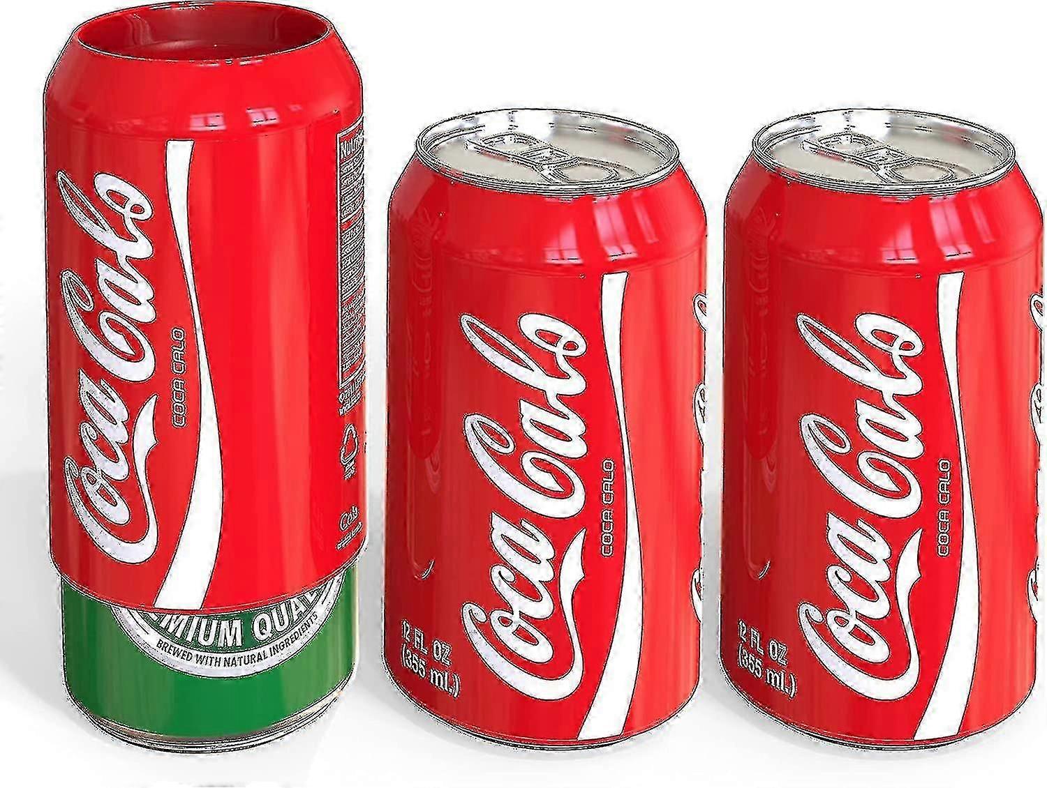 New Silicone Can Sleeve (3 Pack) - Beer Can Cover Can Hides Beer Can By Disguising It As A Can Of Soda (red)