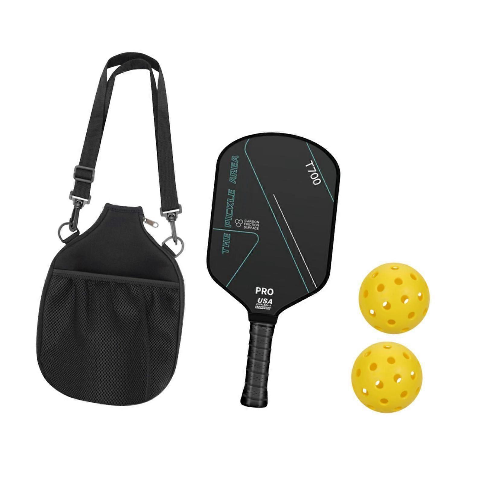 Carbon Fiber Pickleball Paddle Comfort Grip for Consistency Control Training Green