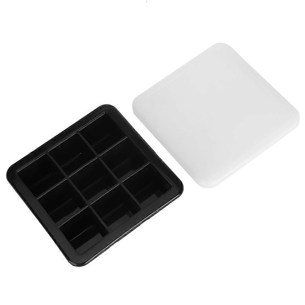 9 Grids DIY Silicone Ice Trays With Lid For Pudding, Chocolate, Candy Molds - Flexible, Durable, Non-Stick Design