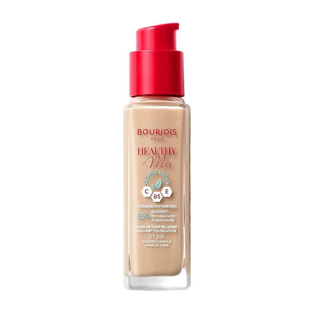 Bourjois Healthy Mix Clean and Vegan Foundation 30ml - 51.2W Golden Vanilla