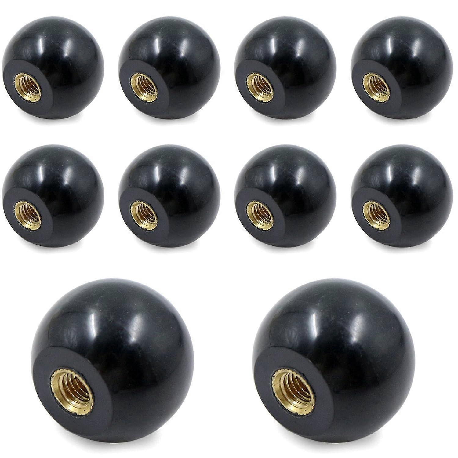 Ball Lever Knob, Insulated Handle, Black Bakelite