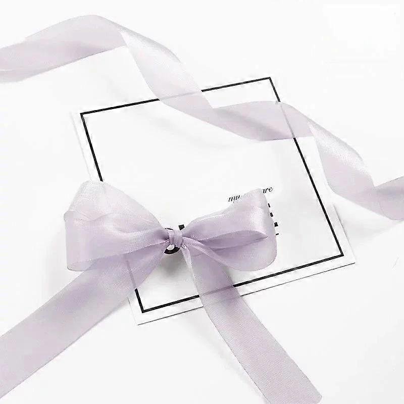 Beautiful Translucent Chiffon Ribbons 2.5cm Width DIY Handicraft Bowknot Festival Gift Box Packing Ribbons
