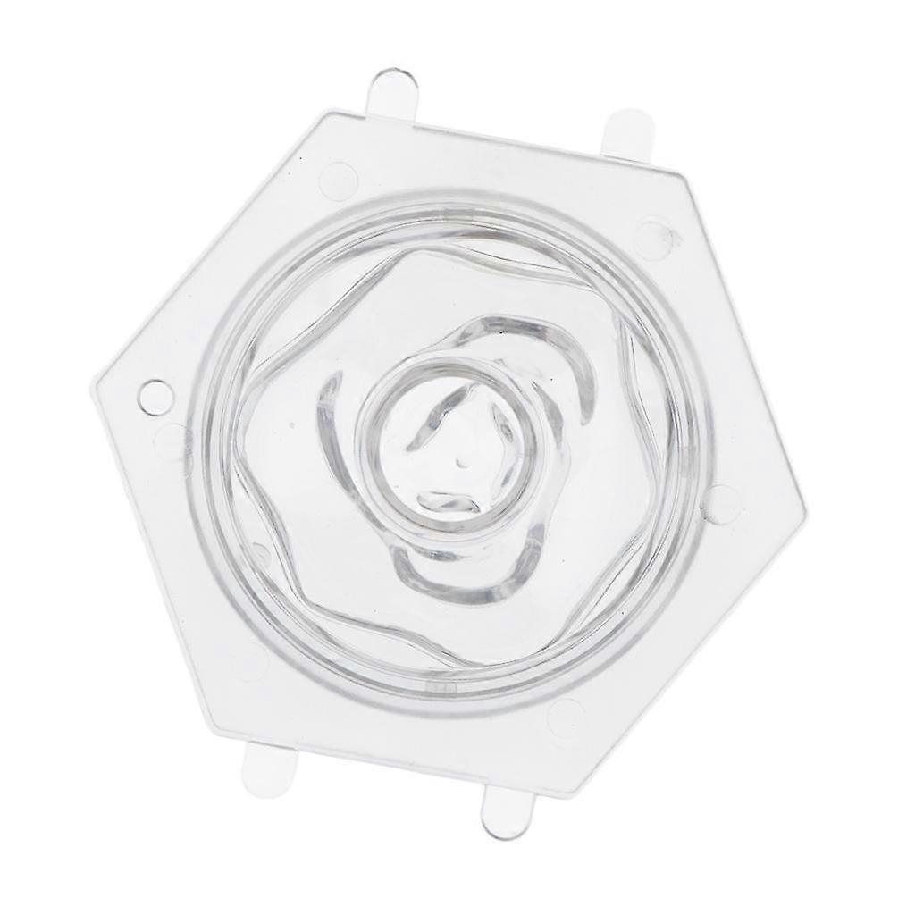 Transparent Plastic 3D Lotus Flower Candle