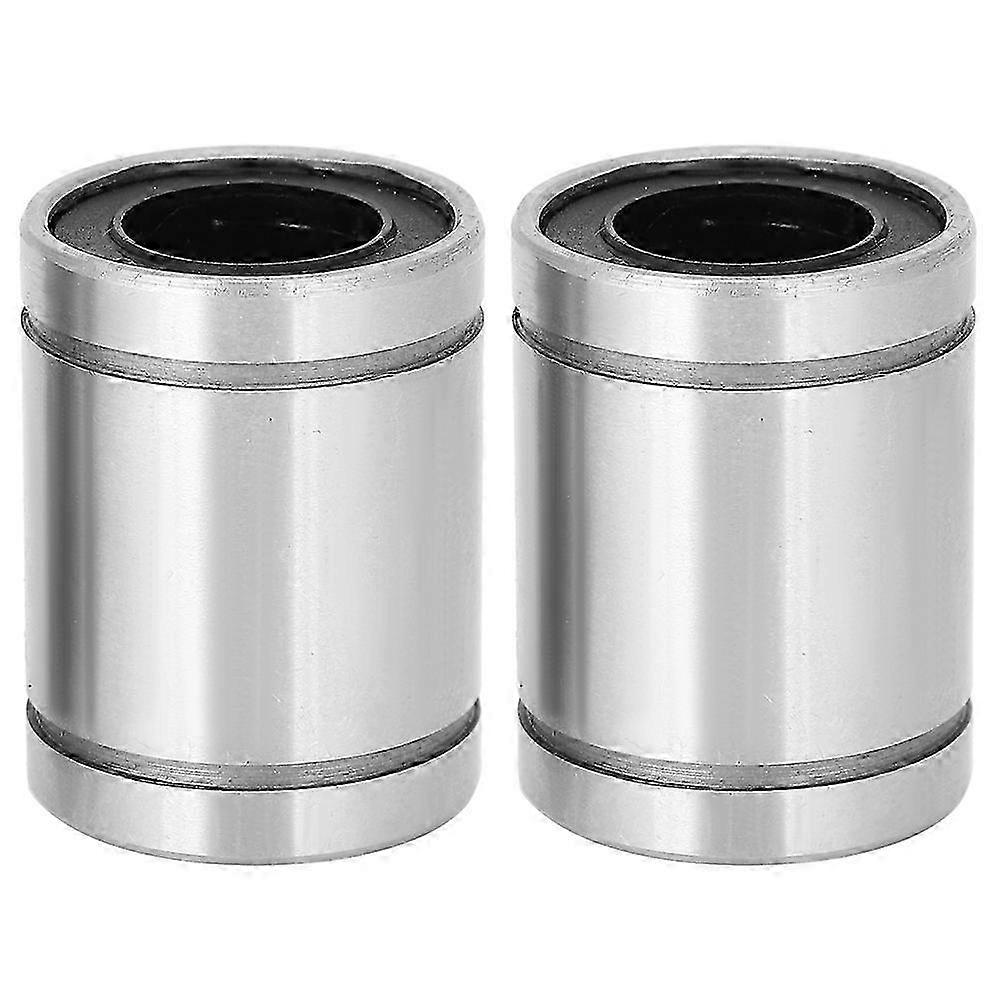 2Pcs Linear Motion Bearings Flange Extended Fast Rotating Speed Low Noise Bearing LM16UU