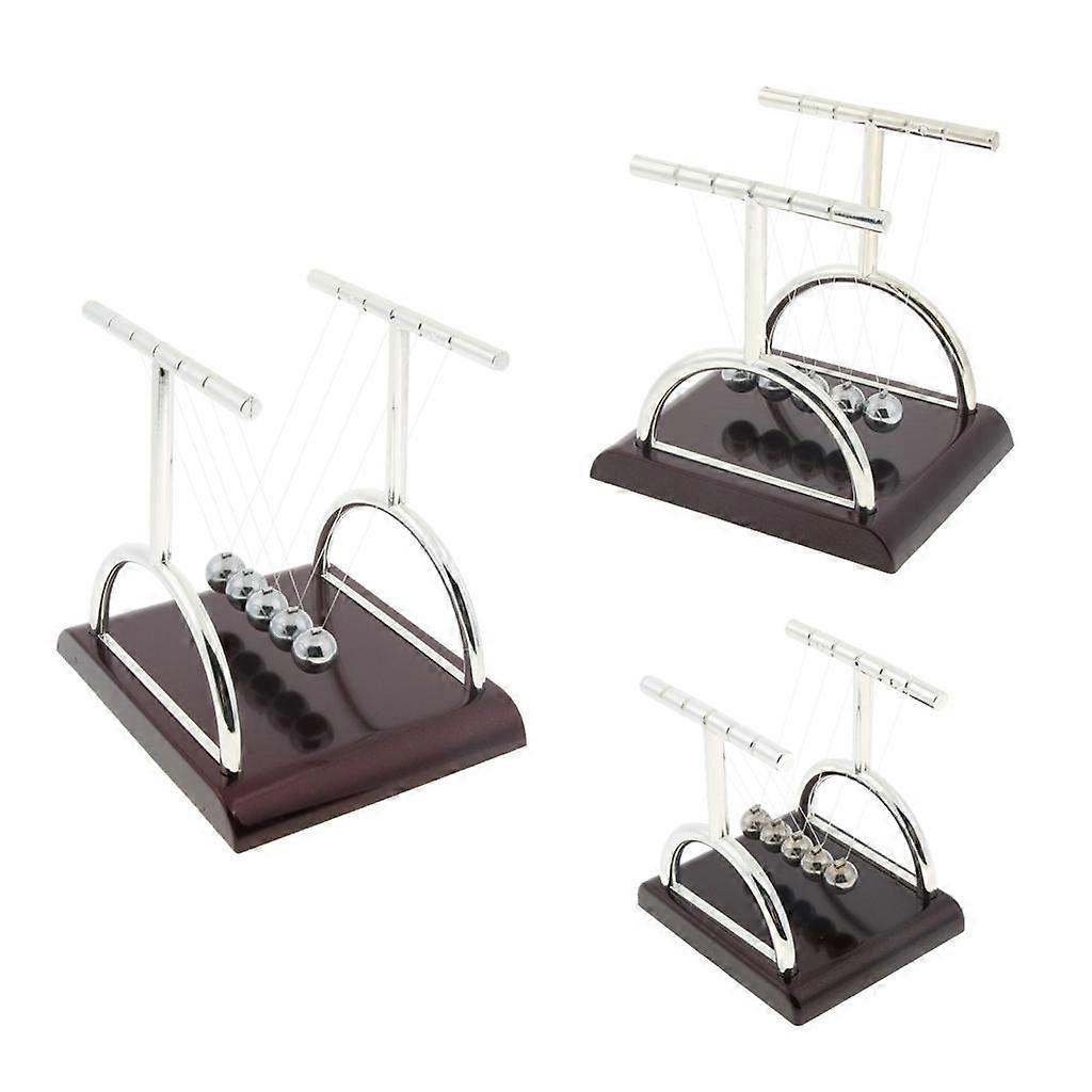 Set Of 3x 's Cradle Balance Balls Physics Science Pendulum Toy, foam boards