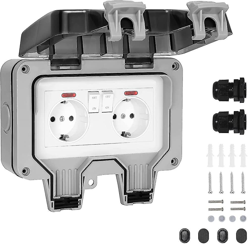 Waterproof Wall Socket Ip66 Outdoor Waterproof Socket With Switch, Waterproof