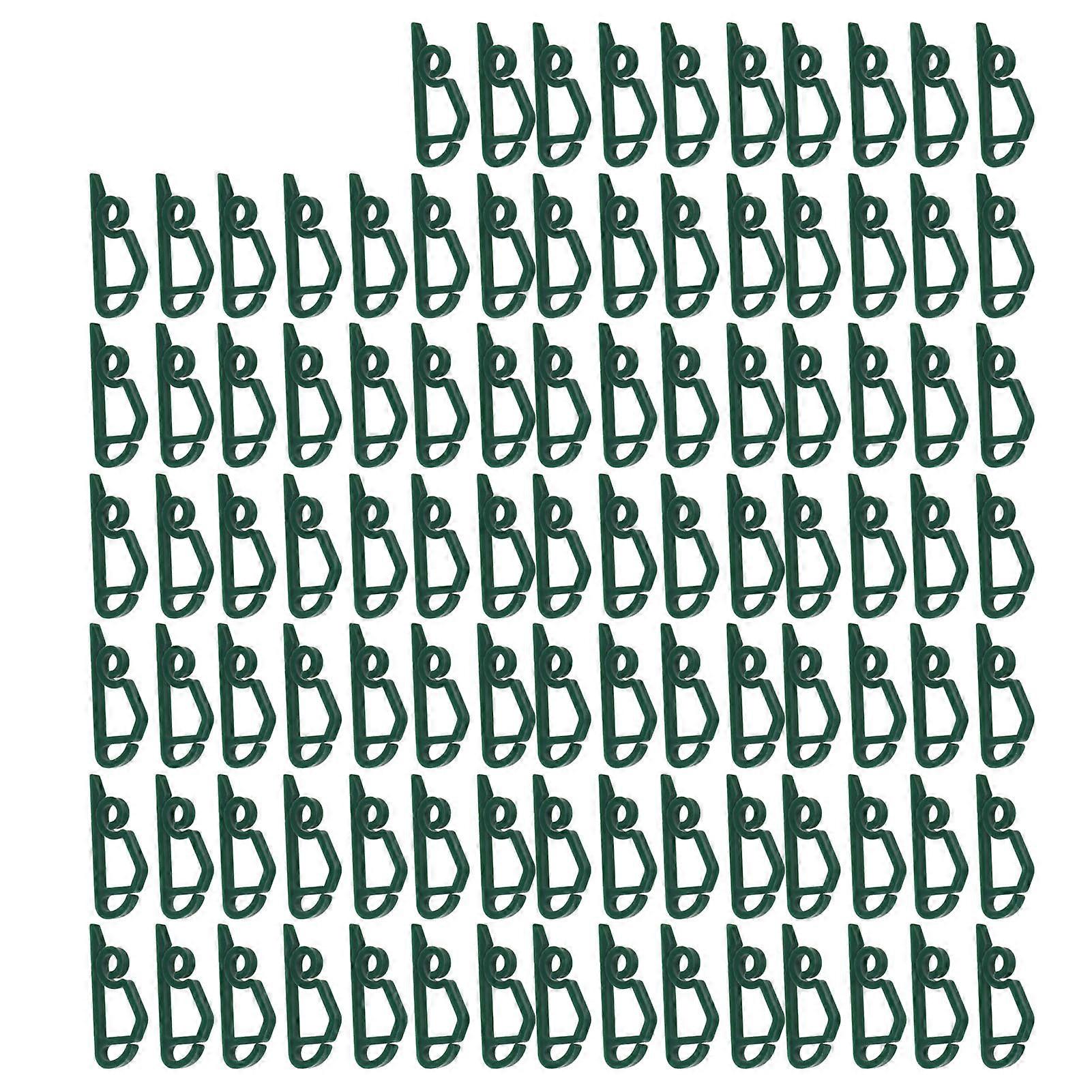 100pcs Christmas Lights Reusable Waterproof Frostproof Plastic Gutter Clips String Light Hooks for Party Office