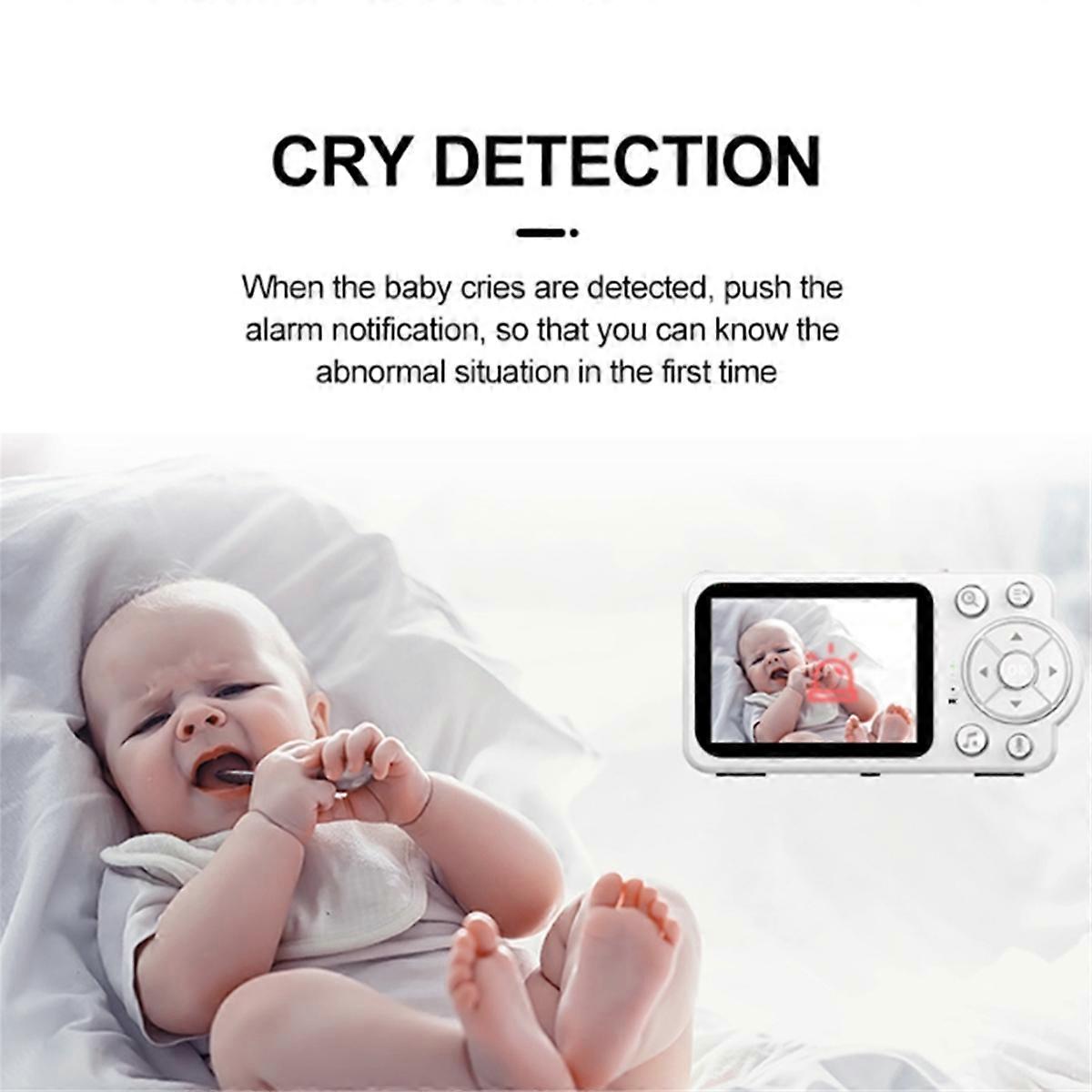 EU Plug 2.8 Inch Baby Monitor Smart Baby Monitor High Resolution