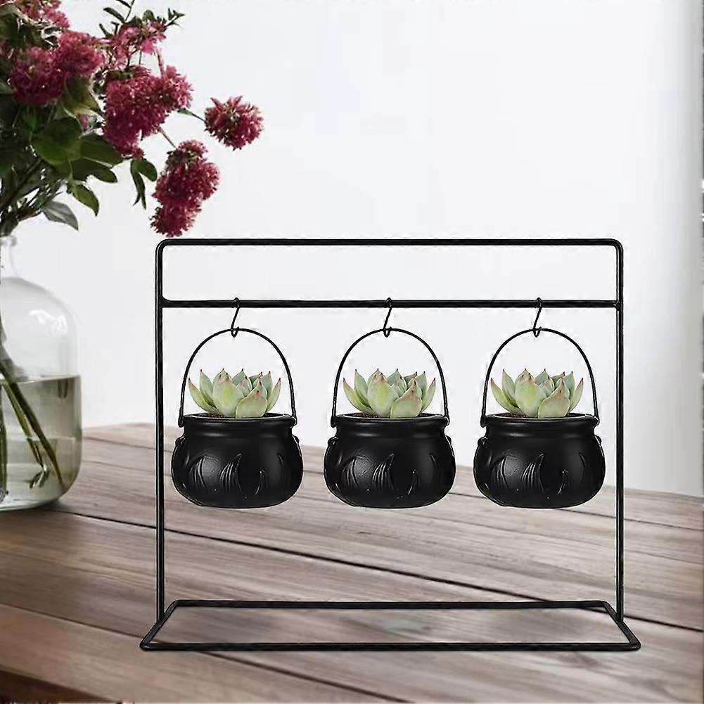 3Pcs Trick or Treat Candy Bucket with Handle & Holder