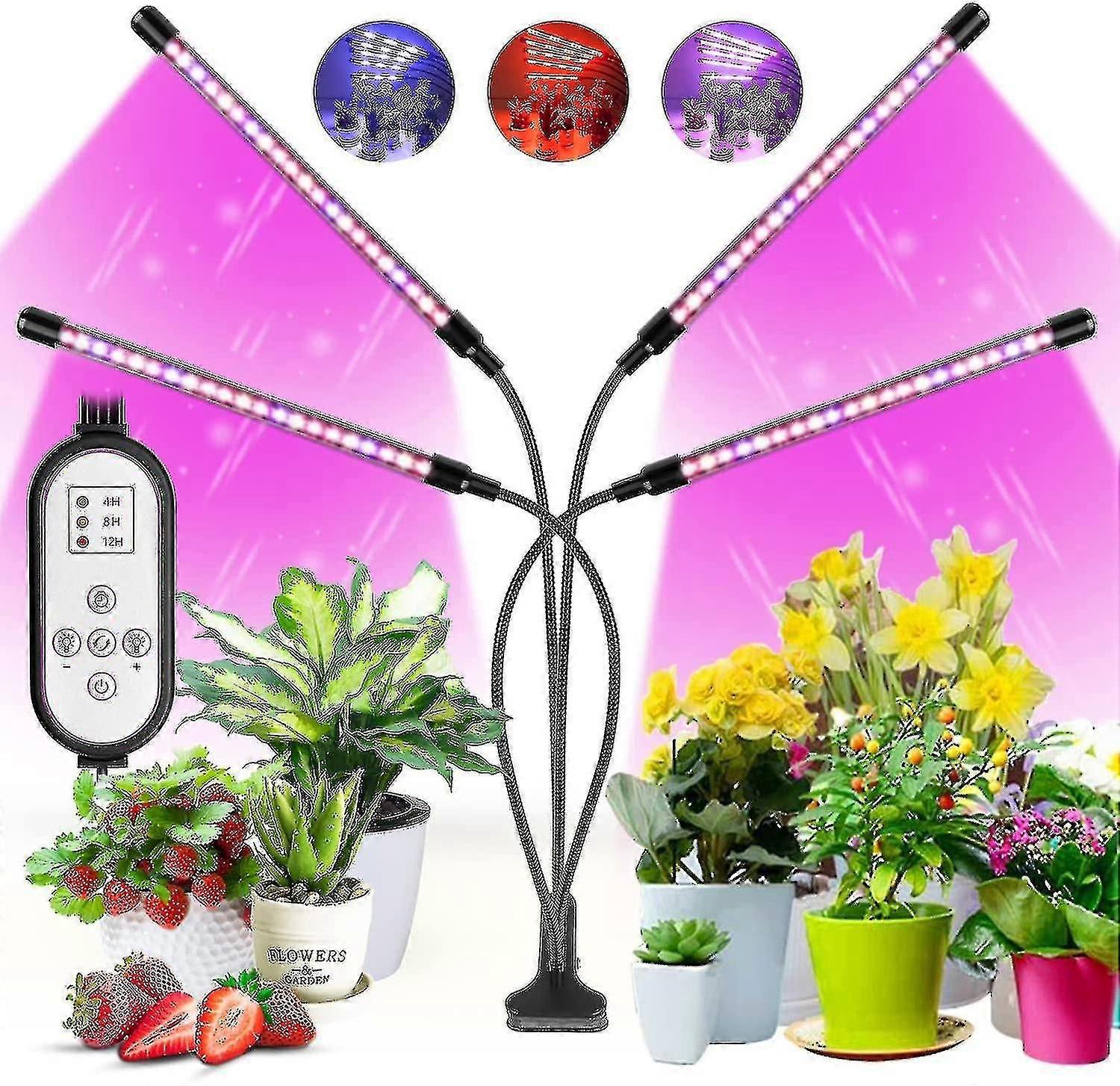 2024 أدى ضوء النبات ، 75 واط نبات ينمو الضوء ، الطيف الكامل أدى حديقة تنمو الضوء