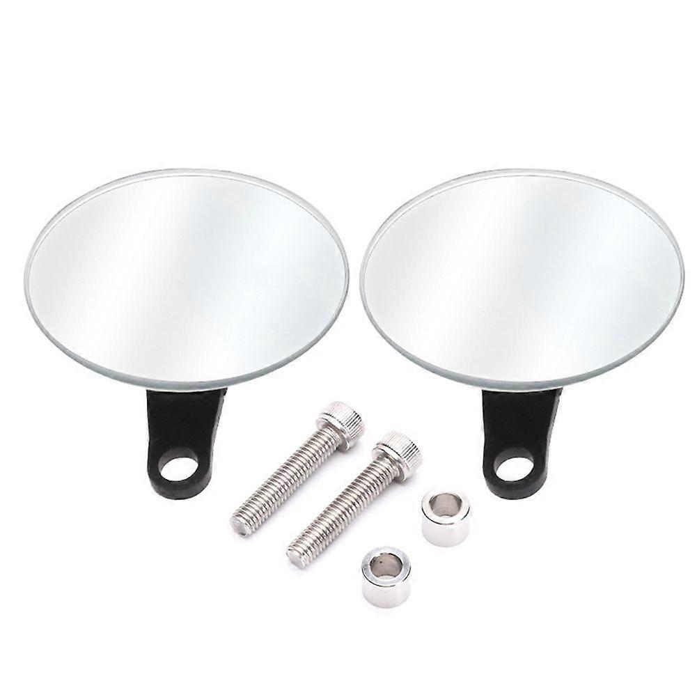 Motorcycle Rimless Mini Rearview Mirror for MT-09 Tracer XSR700 XSR900 Modified Wide Angle Round Mirror