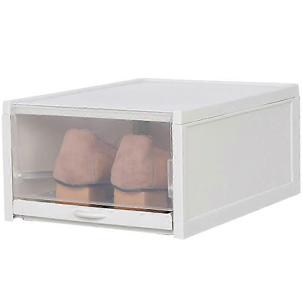1Pcs/Set Thickened Flip Shoes Transparent Drawer Case Plastic Shoe Boxes Stackable Box Storage Box