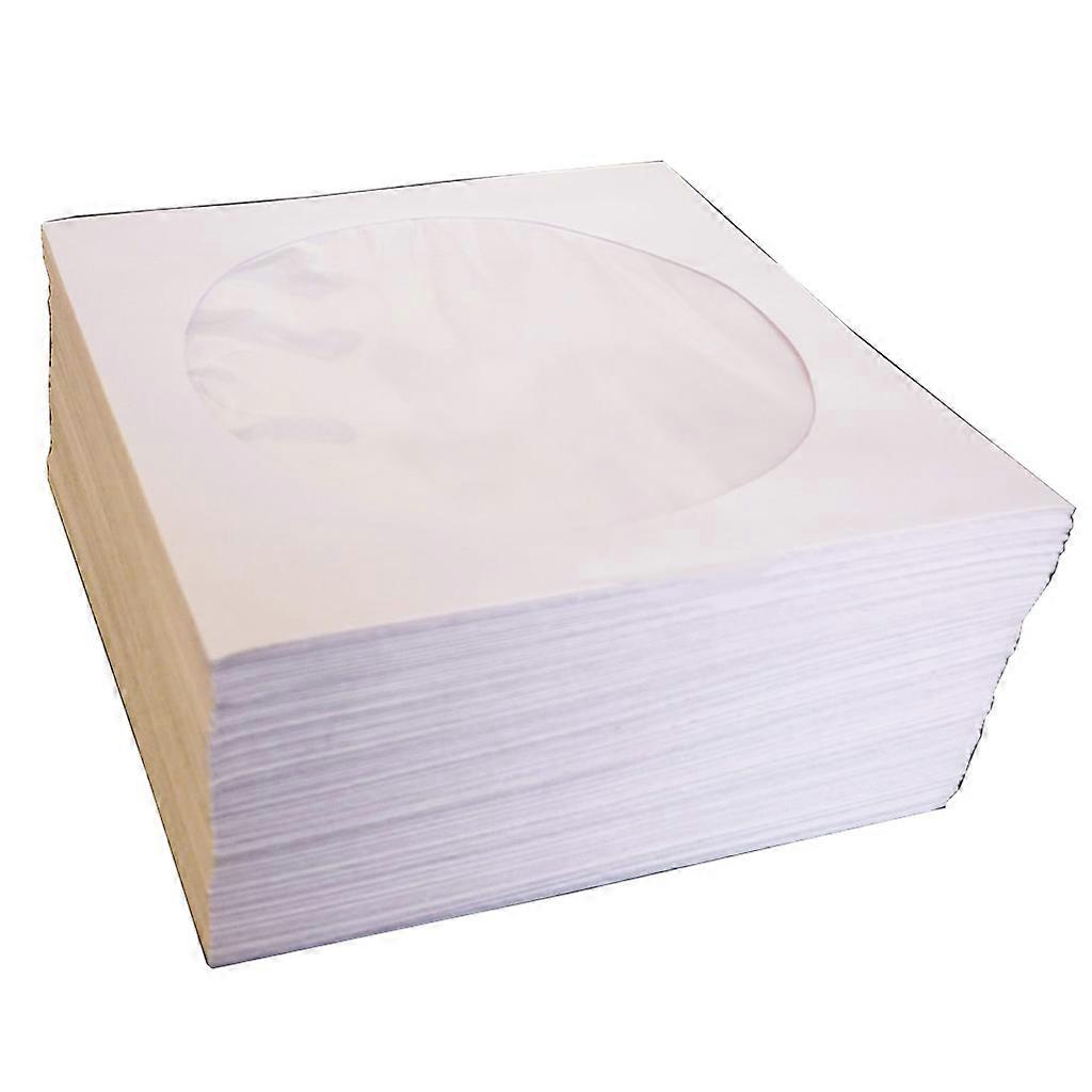 50 sleeves Mini Paper CD DVD Flap for Case Cover Envelope  White