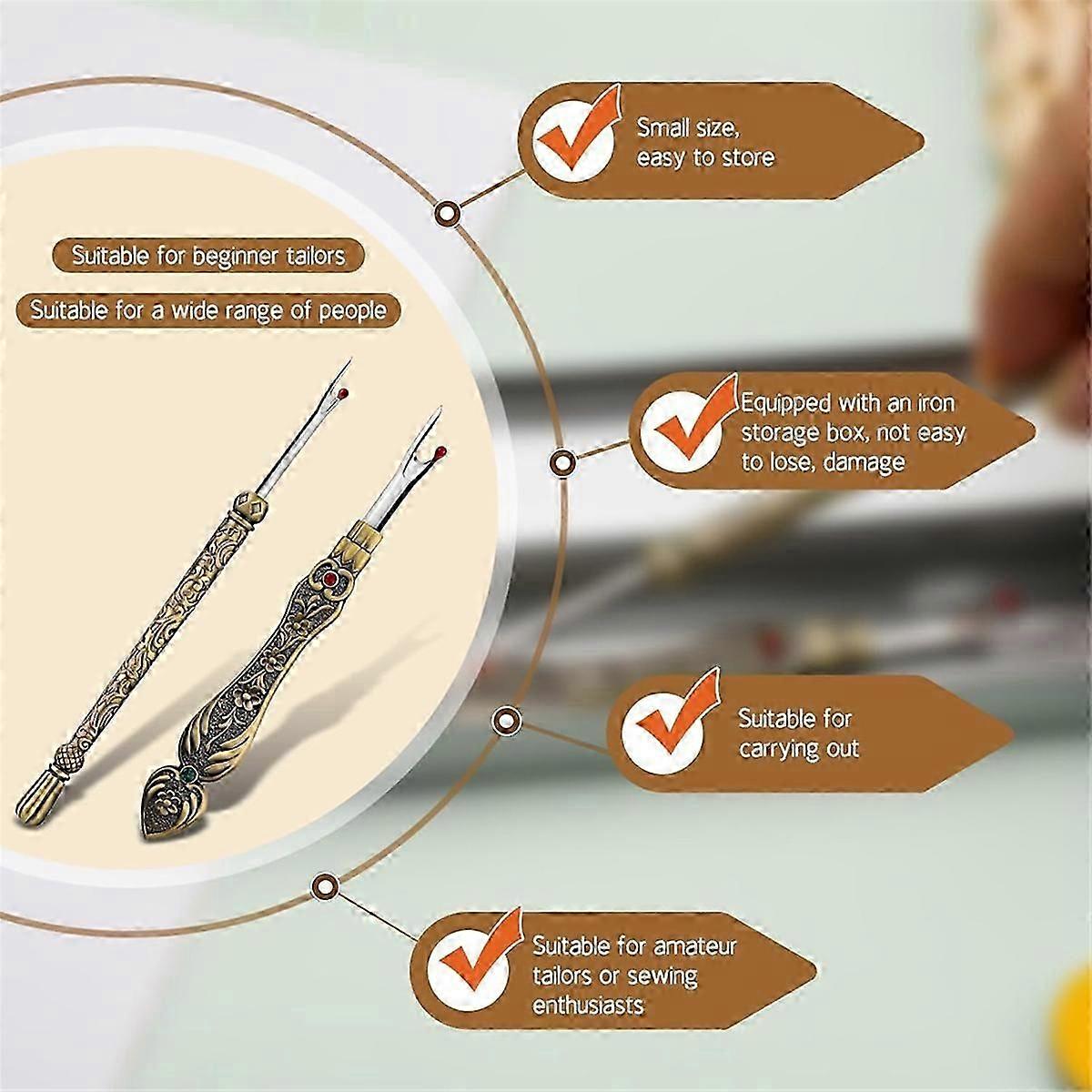 Vintage Seam Rippers, Thread Ripper, Metal Seam Rippers for Sewing ...