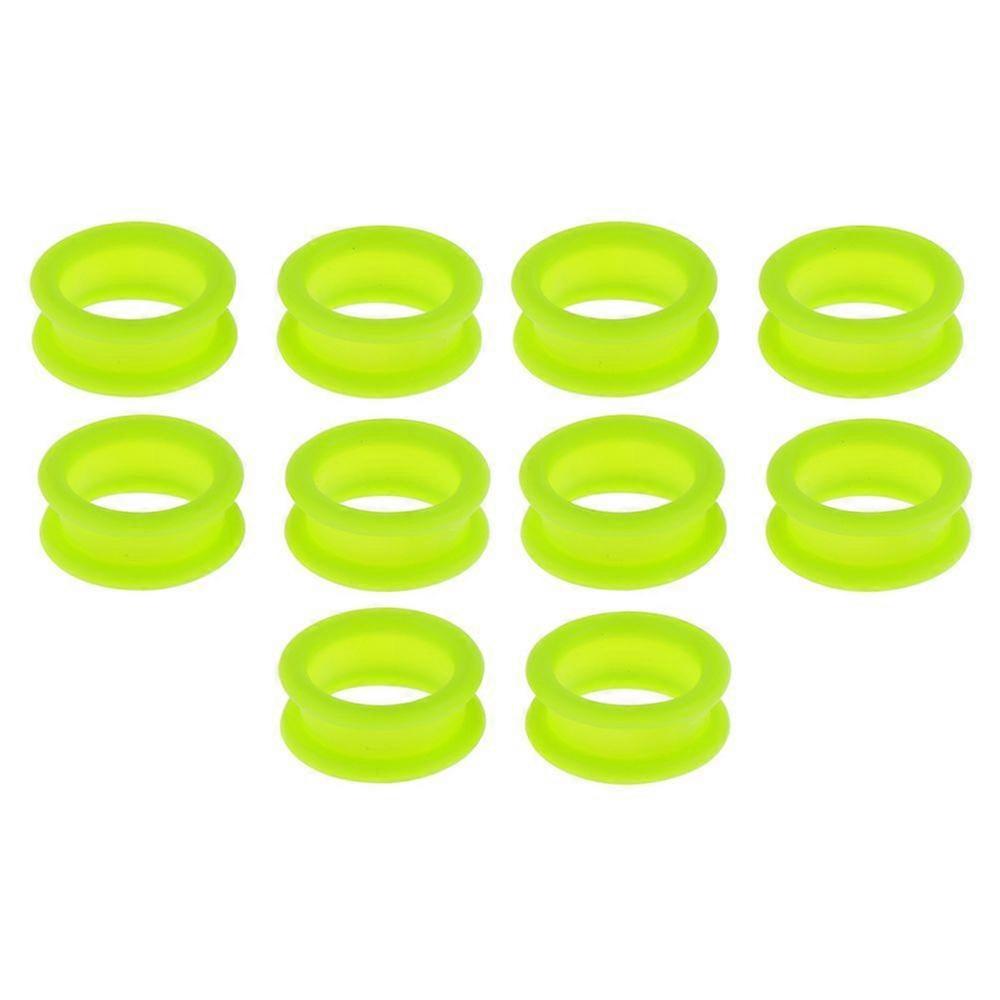 10x Barber Scissors Hairdressing Scissors Finger Ring Grips Inserts Green