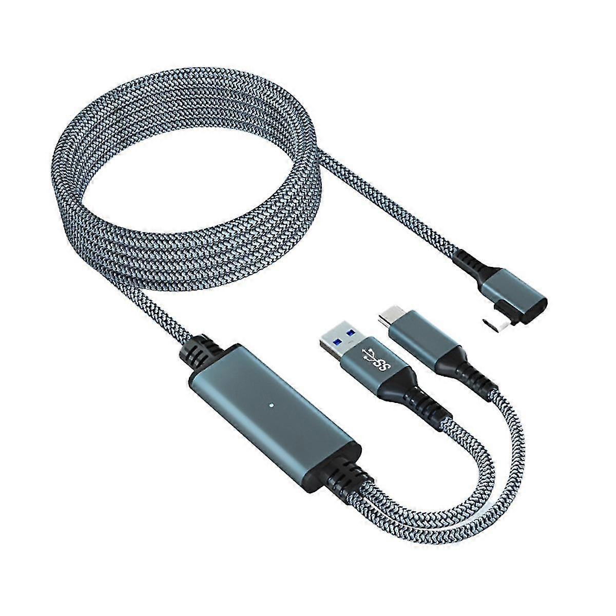 compatible Meta/ 3 Link Cable 5M VR Data Cable 2A Fast Charging 5Gbps High Speed Data Transfer Cable