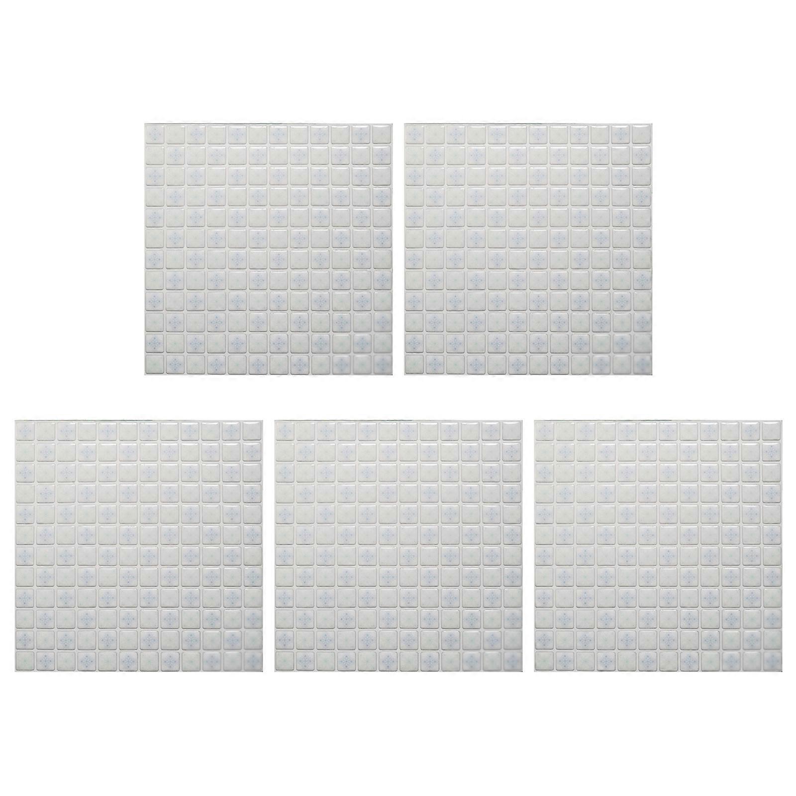 3D Stereo Brick Pattern Foam Panel Wall Sticker TV Background Pattern Self-Adhesive DIY Embossed Stone Wallpaper  White