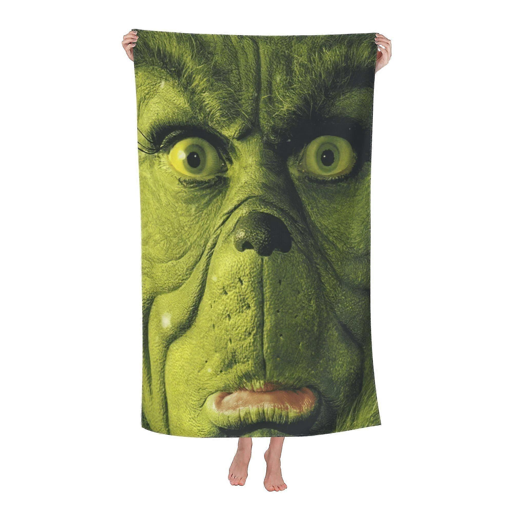 그린치 비치 타월, 대형 극세사 목욕 타월