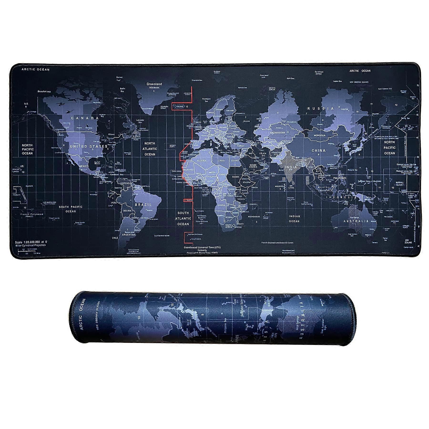 Large Gaming Mouse Pad Extended 27.5x11.9 Inch with Stitched Edges Non-Slip Natural Rubber Base for Desktop Office Home