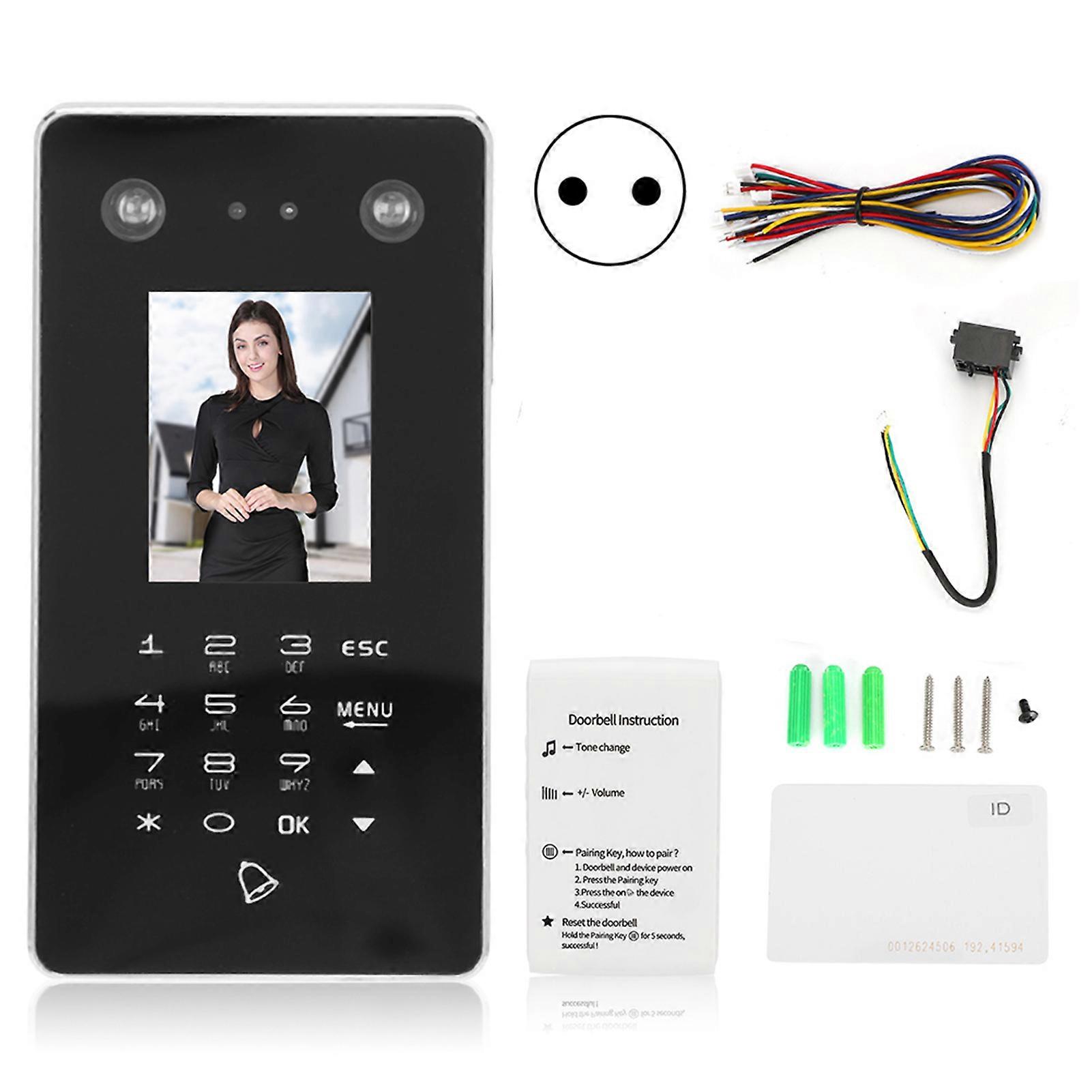 Access Control Attendance Face Password Card Recognition with Doorbell 125KHz TCP/IP 100-240V