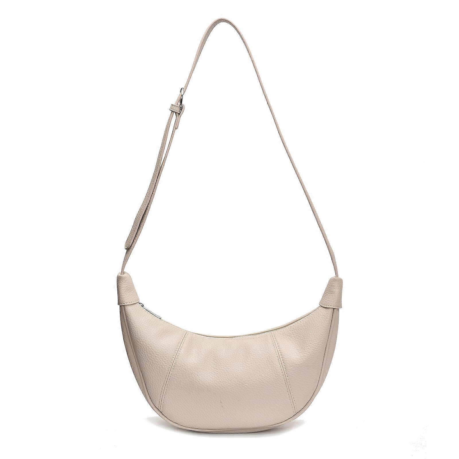 Lightweight And Practical PU Leather Crossbody Bag For Commuting And Travel Stylish Shoulder Bag With Ample Space White