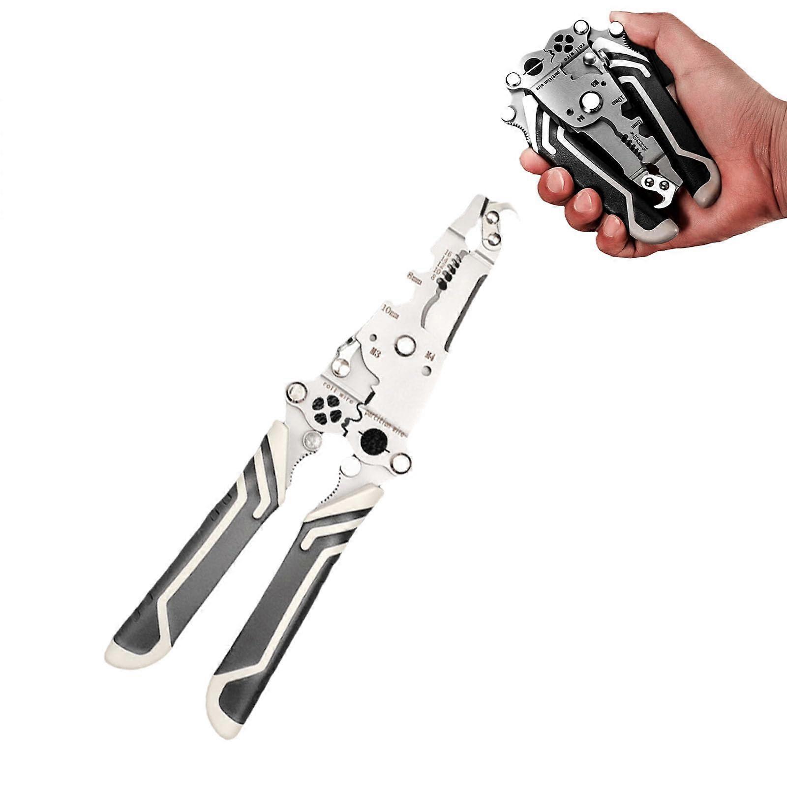 Kouglh Multifunctional Folding Wire Stripper Tool, Professional 18 in 1 Foldable