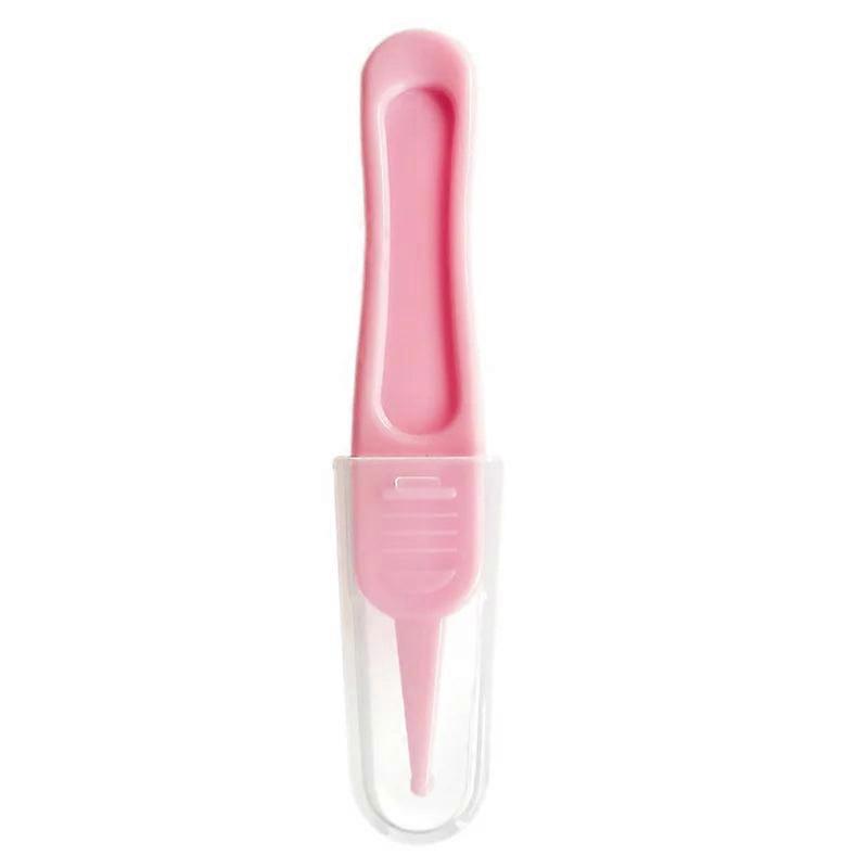 Baby Safety Round Head Tweezers For Nose & Navel Cleaning - Infant & Kids Care
