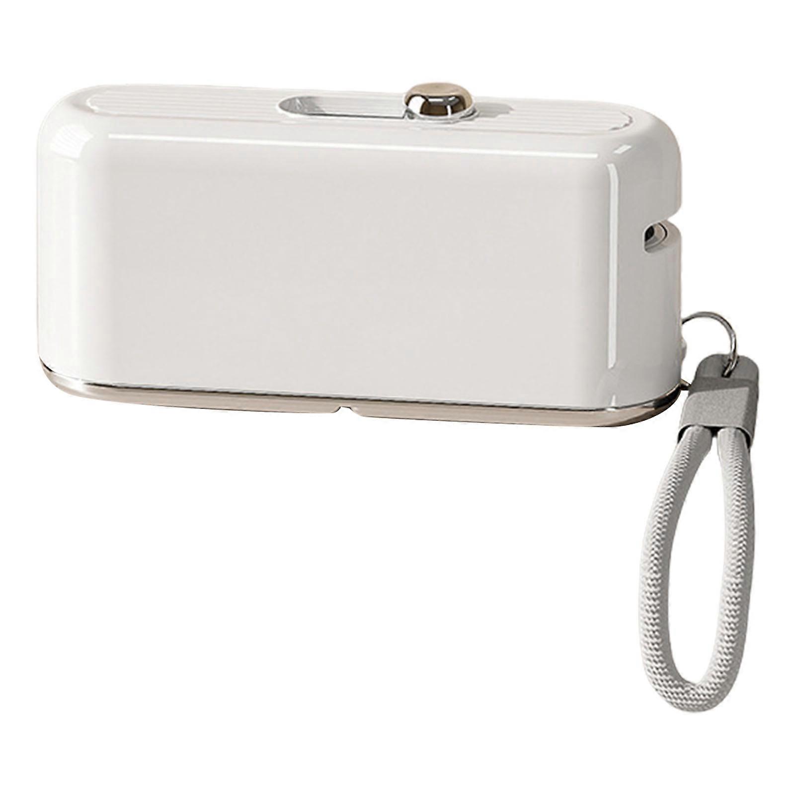 Refillable Travel Dental Floss Case with Hanging Rope Portable Flosser Sticks Holder Box For Convenient Teeth Hygiene silver