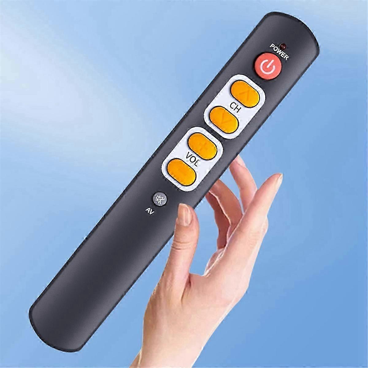 2PCS Universal 6-Button Smart Remote Control compatible with TV,STB,DVD,DVB,VCR,B