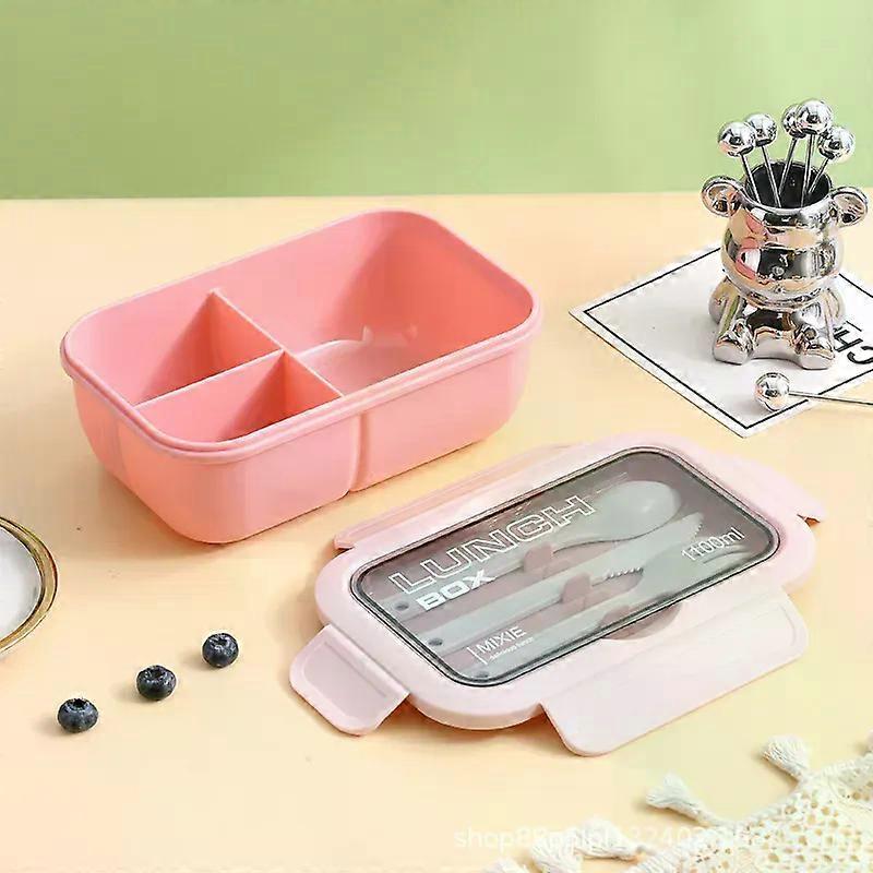 The lunch box can enter the microwave oven, and the large-capacity compartment is portable and convenient for home use. Student