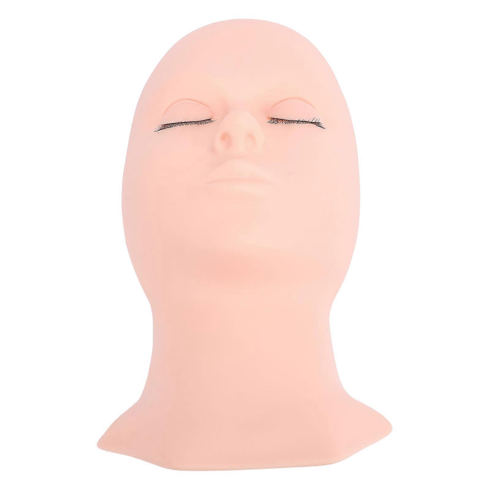 Lash Mannequin Head Silicone Removable Eyelid Realistic Multipurpose Makeup Practice Mannequin Head