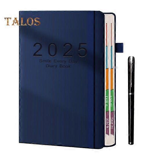 2025 Daily Planner One Page Per Day Jan-Dec A5 Day Planner 2025 Daily Calendar Monthly Tabs Hardcover 2025 Hourly Appointment Book