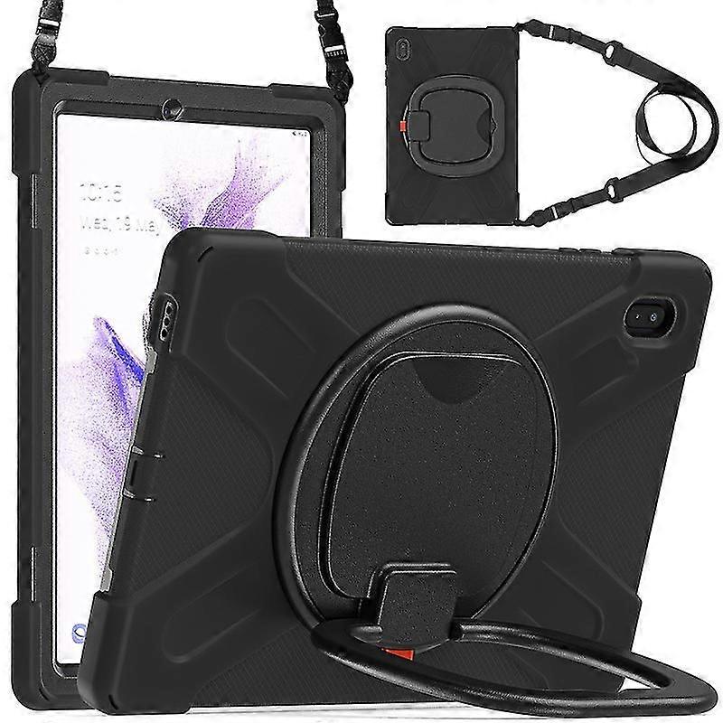 Compatible Ipad Pro Heavy Sturdy Shockproof Kids Case With Screen Protector, Case With 360 Rotating Stand  And Carrying Strap For 9.7 Compatible Ipad