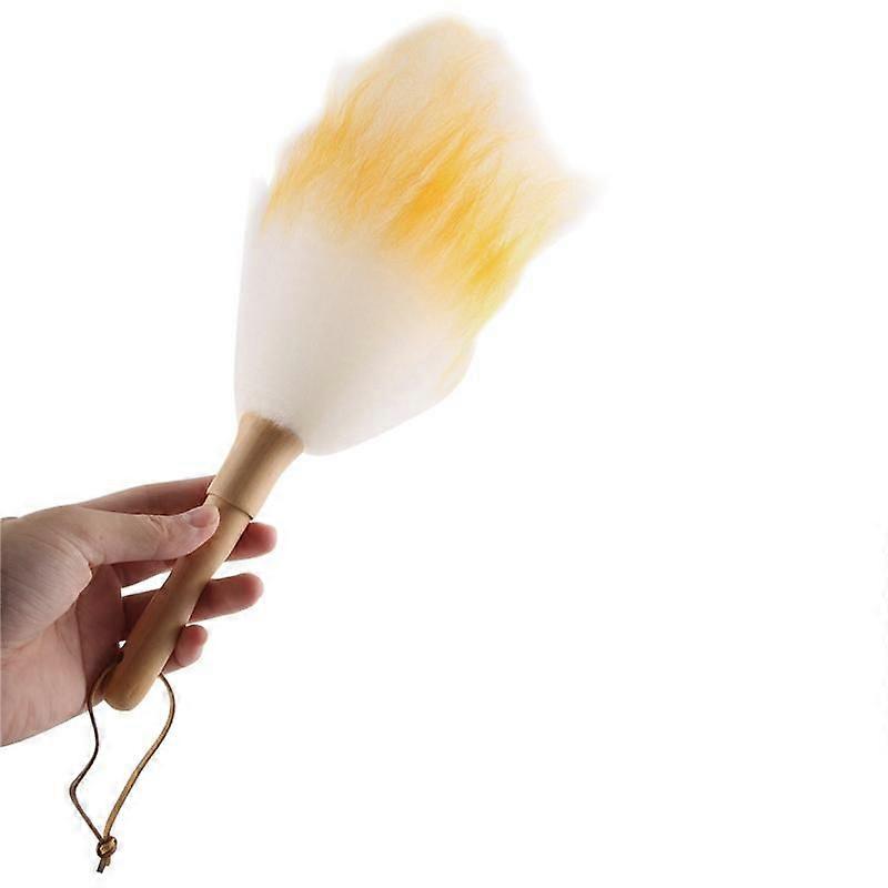 Anti-Static Wool Brush Duster Blinds Kitchen Keyboard Dust Cleaning Tool Car Duster Interior/Exterior Cleaner Smart and Soft and Duster 30cm