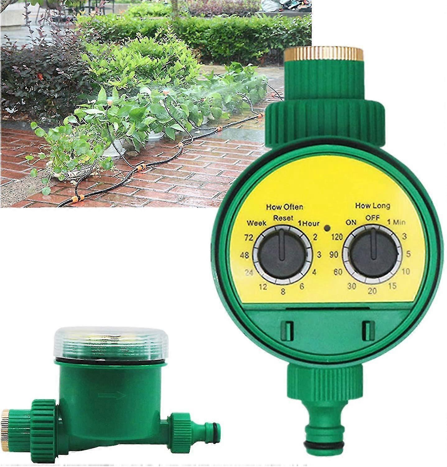 Water Timer, Outdoor Watering Controller Automatic Sprinkler Electronic Hose Timer, Multiple Programs For Garden Greenhouse Vegetable Plant Lawn Lands