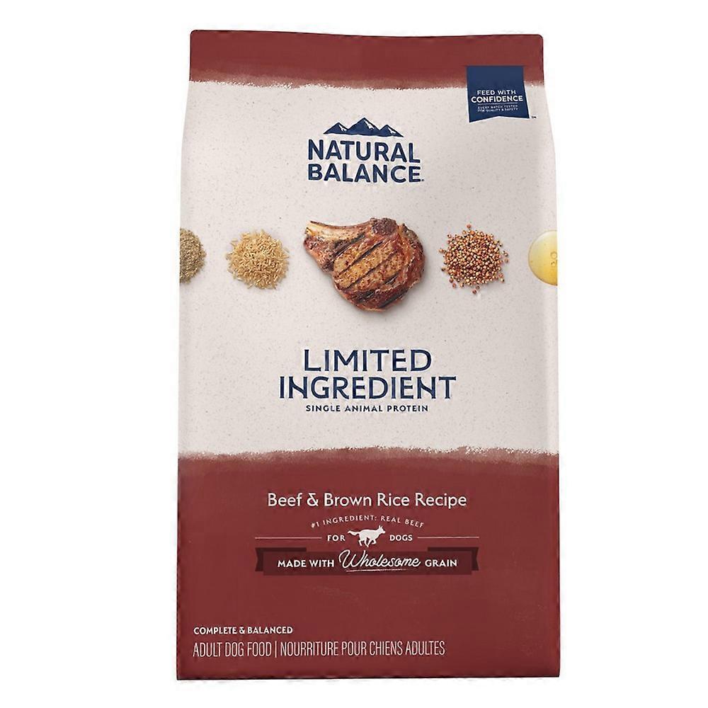 Natural Balance Pet Foods， Limited 成分，干狗粮，牛肉和糙米，12 磅