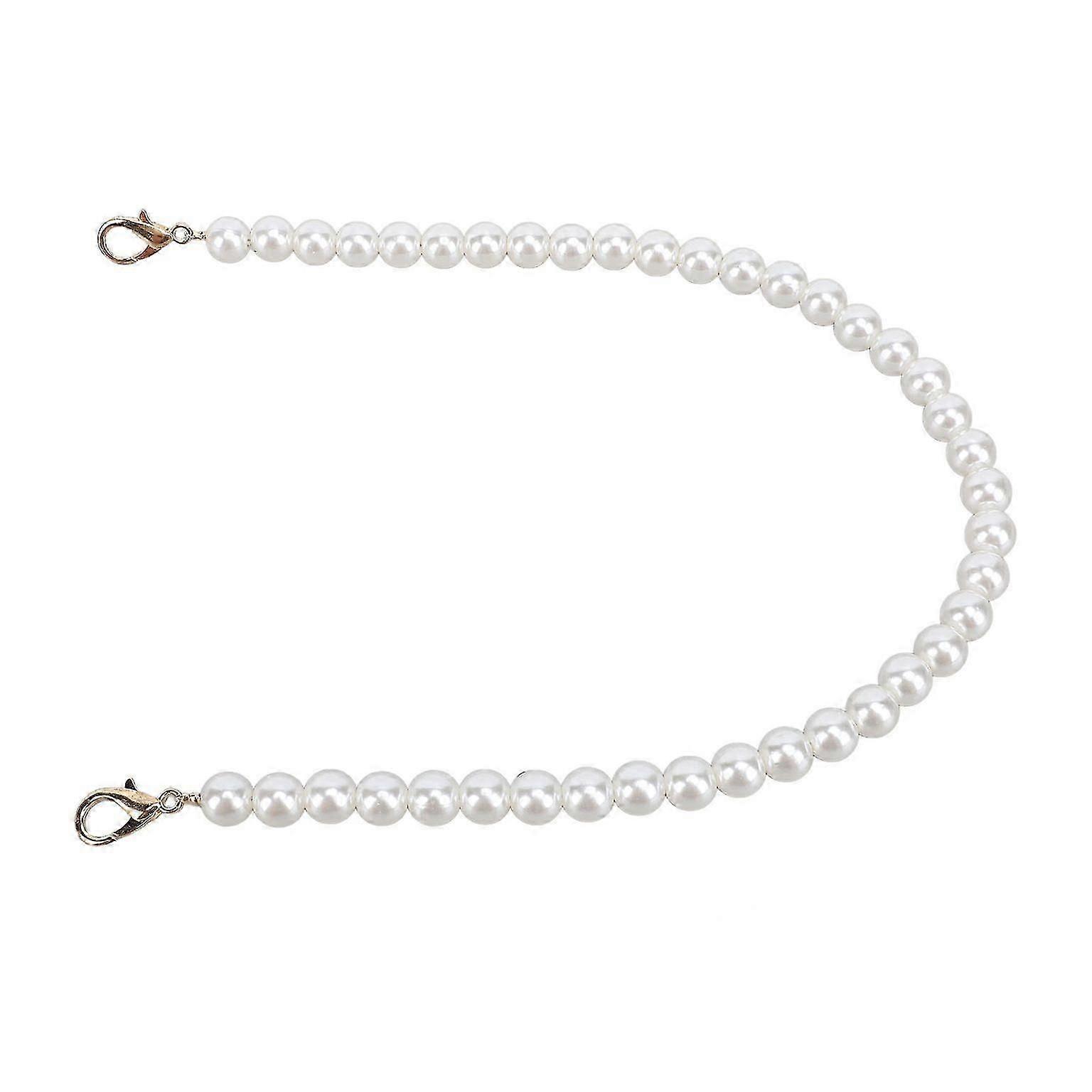 40cm Imitation Pearl Bead Strap - Stylish Artificial Pearl Handle Chain with Durable Alloy Clasp