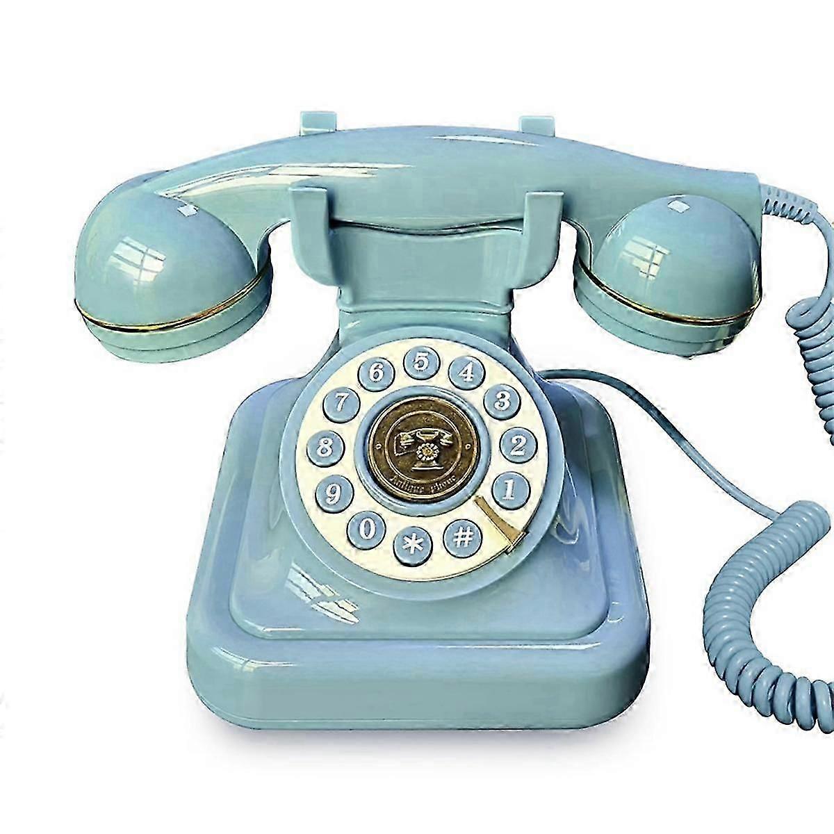suitable for Audio Guest Book Phone Retro Rotary Style Antique Audio Guestbook Phone Message Voice Recorder Vintage Phone-FO SHAN RAN WANG