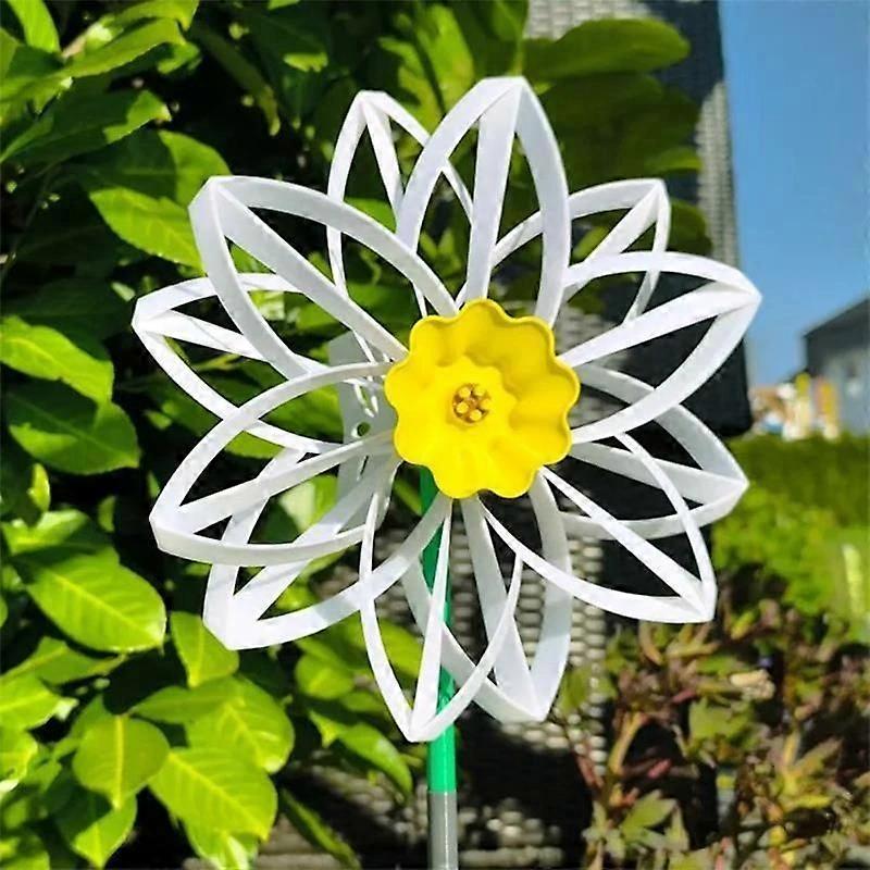 3D Print Sunflower Daffodil Windmill Home Outdoor Garden Yard Decoration
