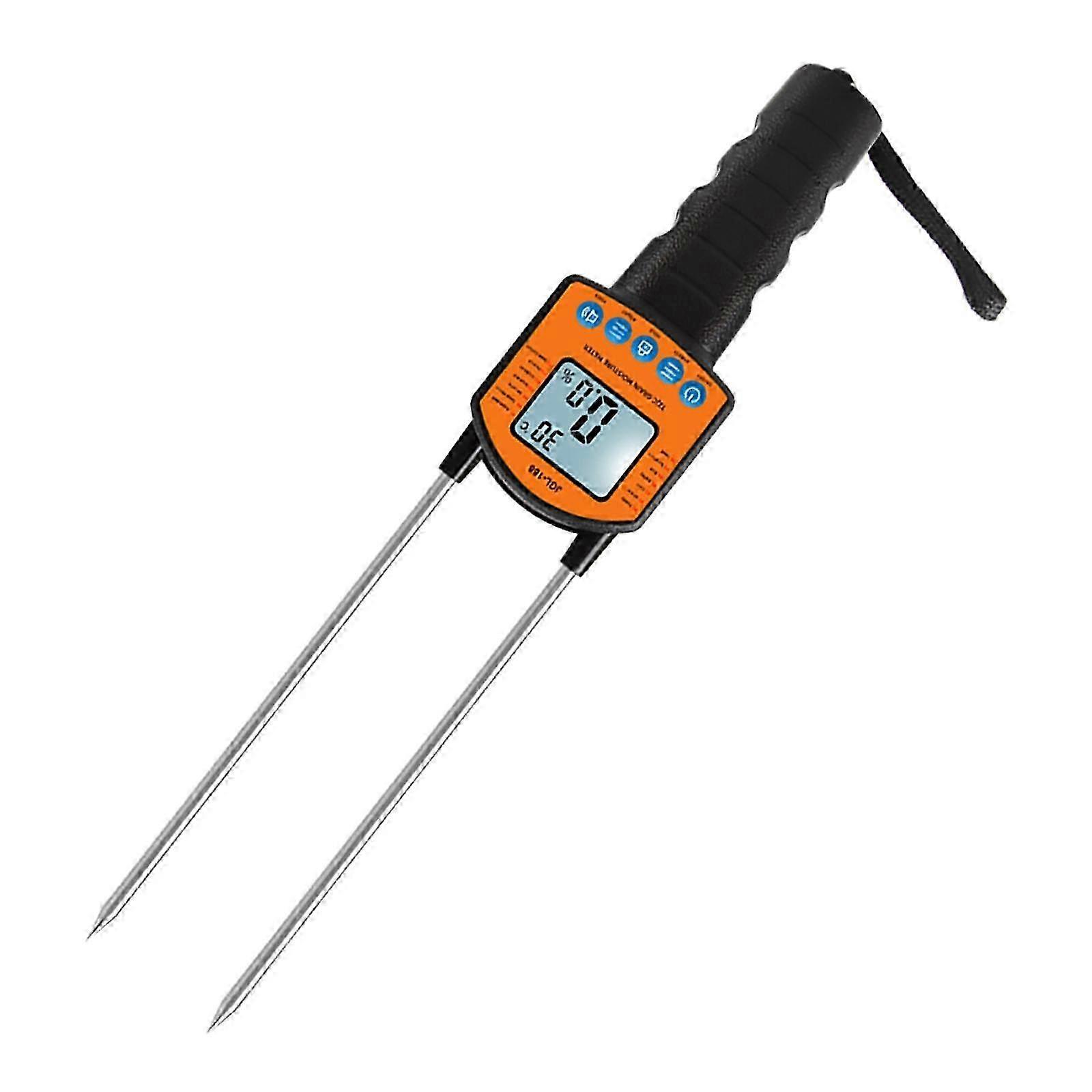 Portable Grain Moisture Meter 5-49.9% Range Smart Sensor Hygrometer for Corn