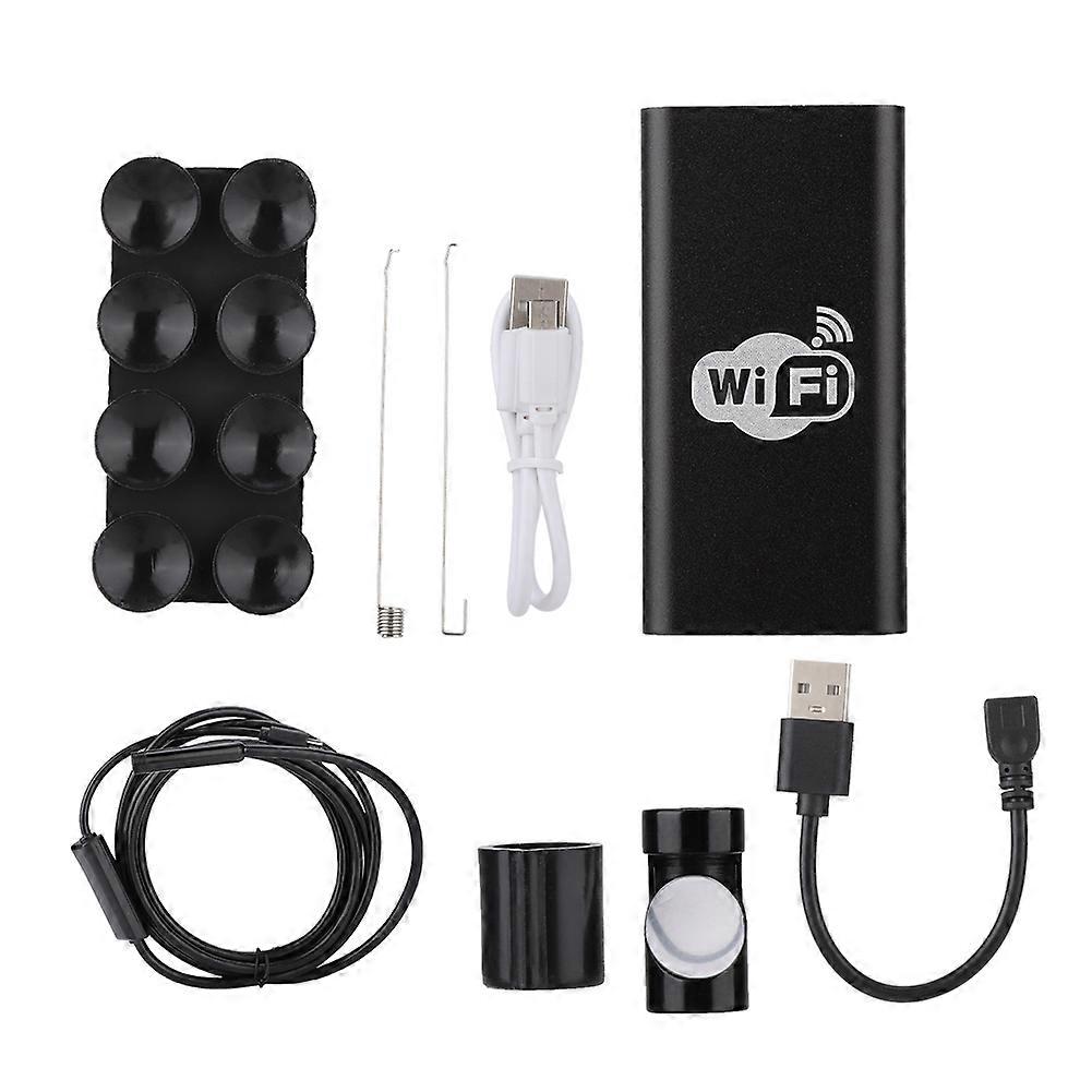 WiFi Metal 8mm Endoscope Inspection Camera Fit for IOS Android Phone PC (2M)