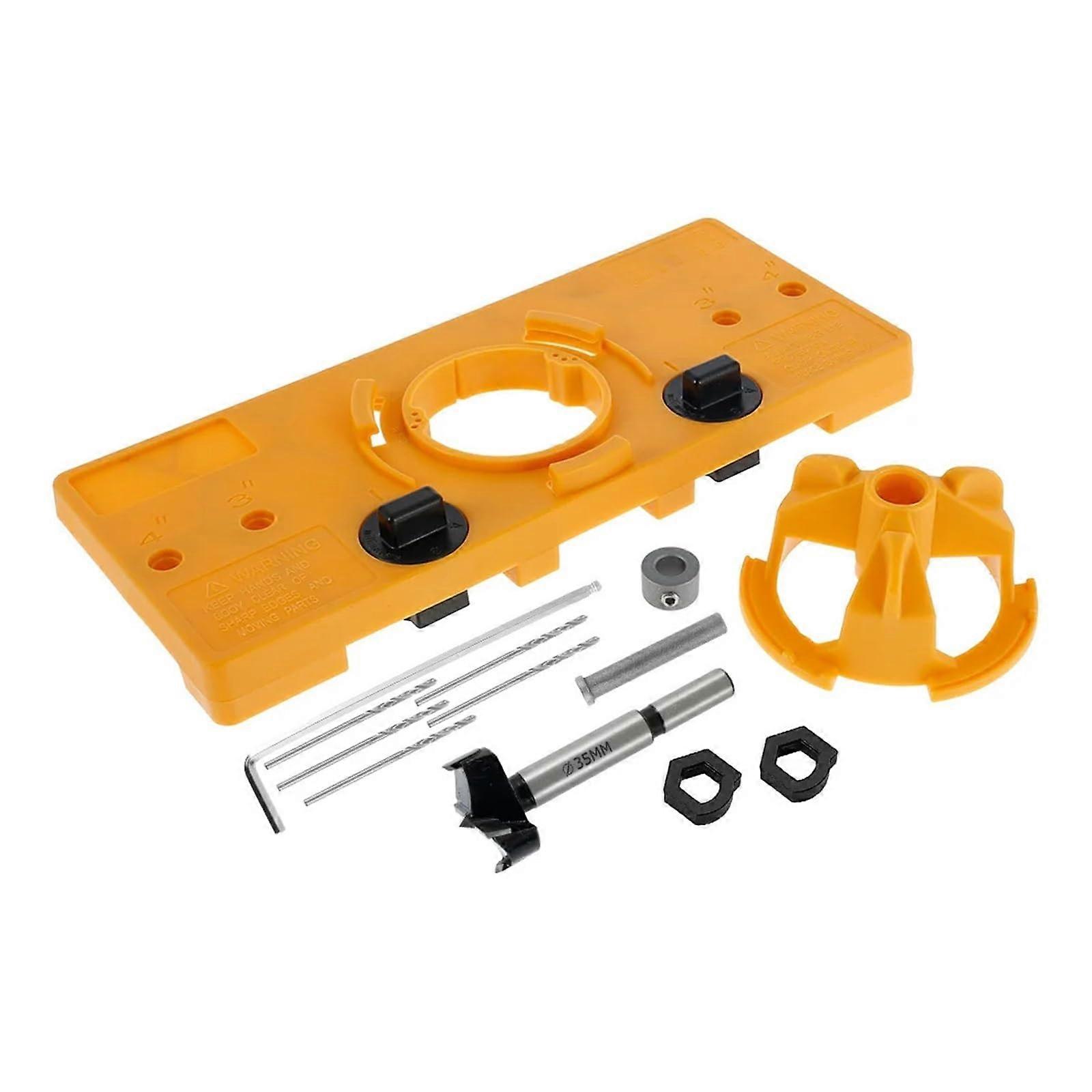 35mm Cup Style Hinge Hole Boring Jig Set Hole Opener Drill Guide Locator DIY Woodworking Tools