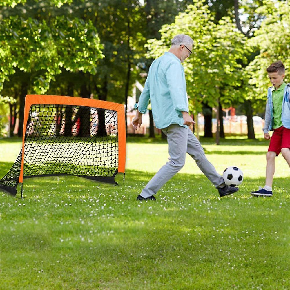 Portable Child Soccer Net Foldable Soccer Practice Net Outdoor Sport Football Net For Kids Fibreglass Rod Square Kids Soccer Net