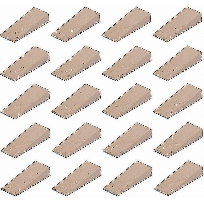 20x cuña de madera universal 55mm x 20mm x 6mm