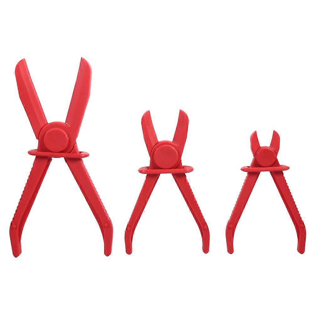 Flexible Line Clamp Pliers For Hoses Brakes Fuel Lines High Visibility Color Non Conductive Nylon Construction Pack Of 3